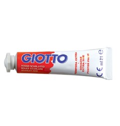 1 - FILA Colore a Tempera GIOTTO Tubetto 21 mL Rosso Scarlatto 08 3550