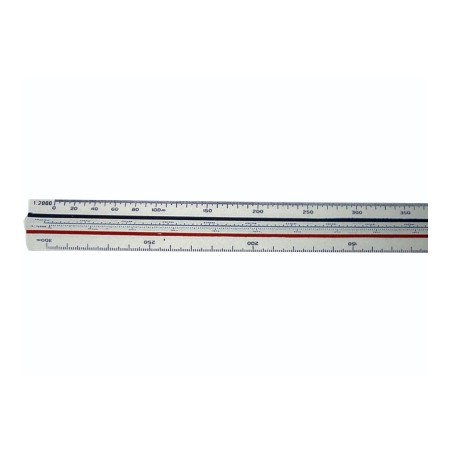 1 - FILA Scalimetro 30 cm in plastica catasto 1:500-1250-1500-2000-2500