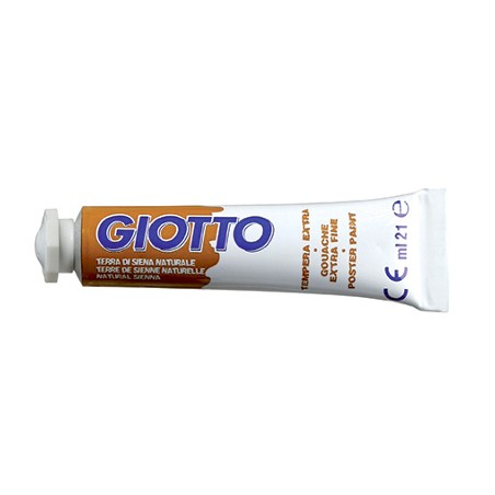 FILA Colore a Tempera GIOTTO Tubetto 21 mL Terra di Siena Naturale 20 3550