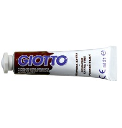 1 - FILA Colore a Tempera GIOTTO Tubetto 21 mL Terra di Siena Bruciata 22 3550