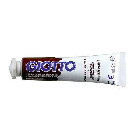 FILA Colore a Tempera GIOTTO Tubetto 21 mL Terra di Siena Bruciata 22 3550