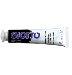 1 - FILA Colore a Tempera GIOTTO Tubetto 21 mL Nero 24 3550