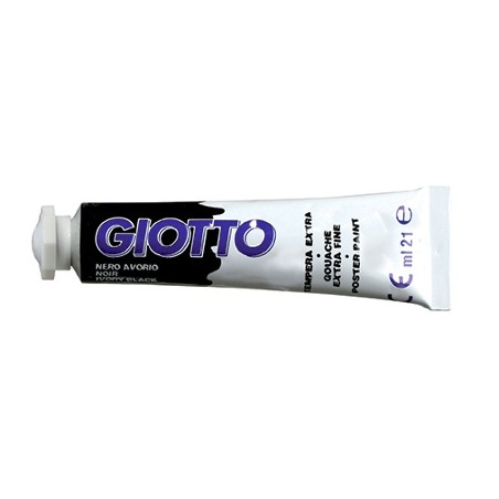 FILA Colore a Tempera GIOTTO Tubetto 21 mL Nero 24 3550