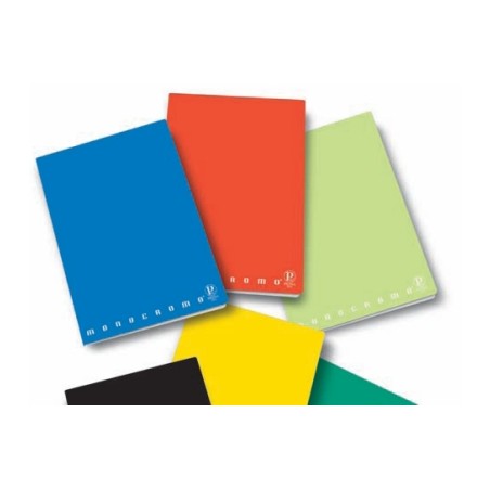 PIGNA Conf.10 pz Quaderno MONOCROMO A5 Rig.1R 21 fogli - Colori Assortiti 221778