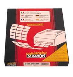 1 - Etichette laser adesive bianche Markin 48X25 C/530