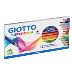 1 - FILA Pastelli Giotto Supermina colori assortiti 12 pz 2357