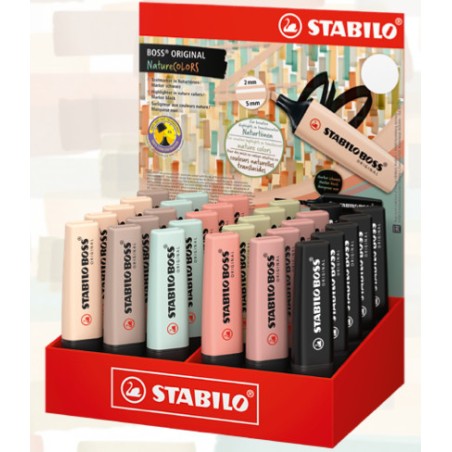 STABILO 30 pz Evidenziatore Stabilo Boss Original Nature Colors assortiti 70/30-2-2