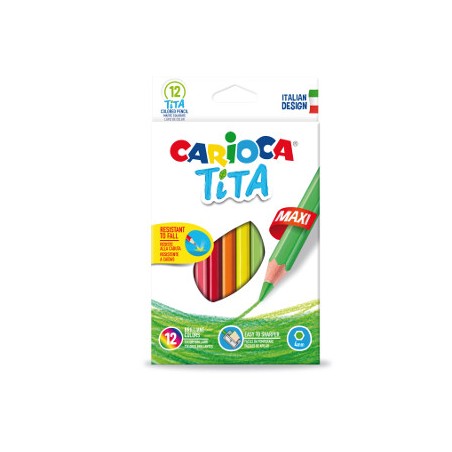 Carioca Tita Maxi Pastelli Colorati 12 Pz colori assortiti 42789