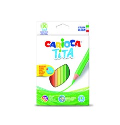 1 - 36 pz Pastelli Carioca Tita colori assortiti 42795