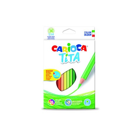 36 pz Pastelli Carioca Tita colori assortiti 42795