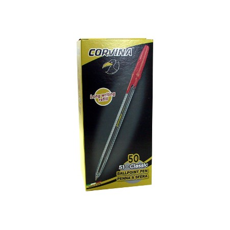 BIRO CORVINA 51 CLASSIC Set da 50 pz Colore ROSSO 40163/03