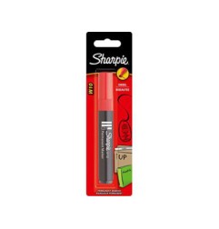 1 - Pennarello Marker W10 punta scalpello Papermate rosso S0277023