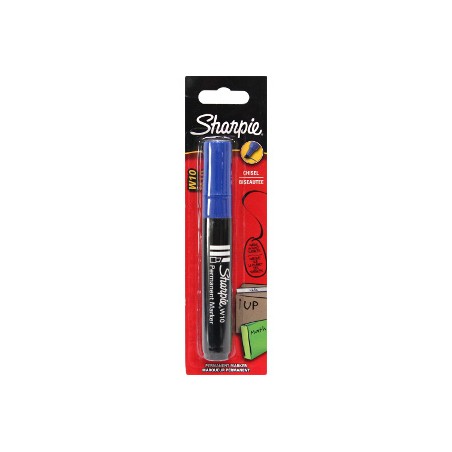 Pennarello Marker W10 Papermate punta a scalpello blu S0192708