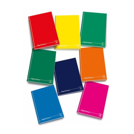 1 - PIGNA Quaderno COLOURS Maxi Cartonato 1R 128 fogli - 217467