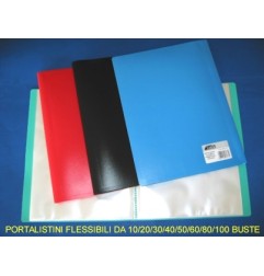 1 - O.P. Portalistino copertina morbida colore nero OP5.115 A4 60 bustine