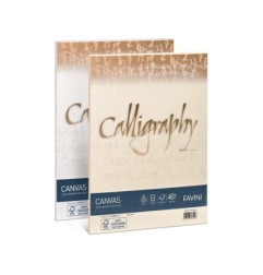 1 - Fogli Calligraphy Canvas Favini - A4 - 100 G Bianco Conf. 50 A690214