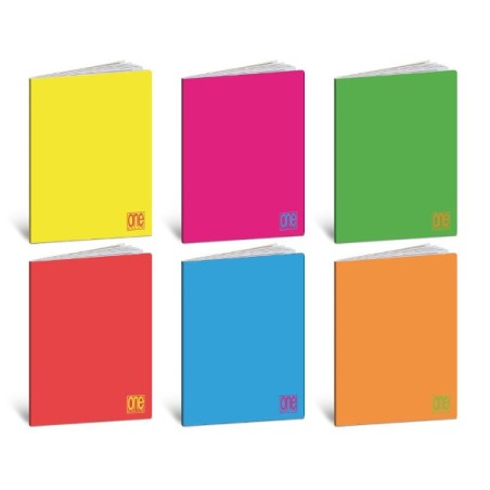 BLASETTI - Conf.10 pz Quaderni ONE COLOR FLUO + JOLLY PAGE 5M 21 fogli - Colori Assortiti 7717