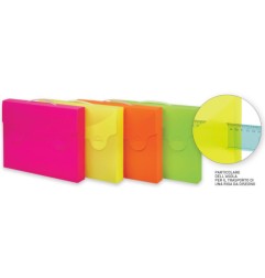 1 - FAVORIT Valigetta Portadocumenti Fluo in Plastica Colori Assortiti 38X29  102066