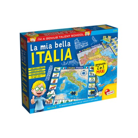 LISCIANI - I'M A GENIUS GEOPUZZLE LA MIA BELLA ITALIA 80571 Gioco interattivo per bambini +5a