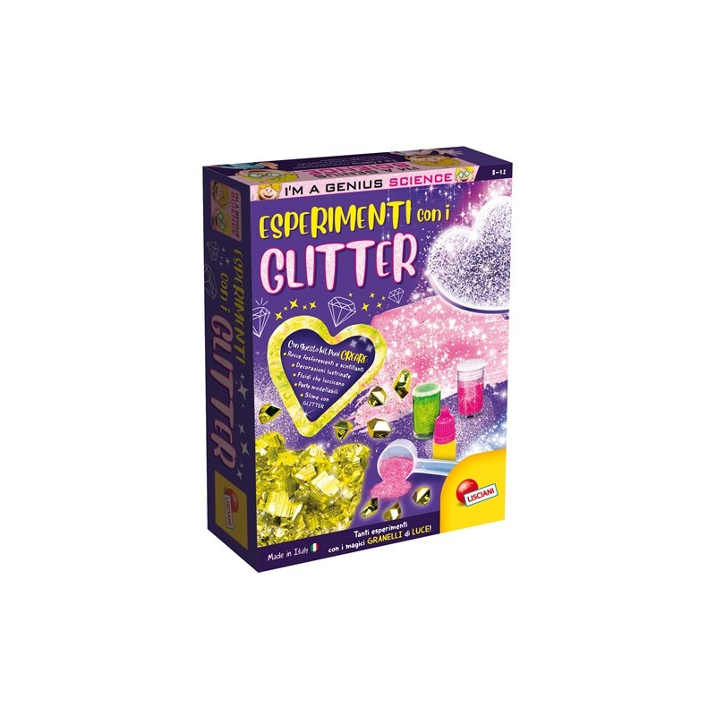 LISCIANI - I'M A GENIUS TS ESPERIMENTI CON I GLITTER 80588 Gioco interattivo per bambini +8A