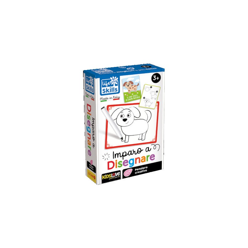 LISCIANI - LIFE SKILLS CARDS IMPARO A DISEGNARE 84067 Gioco interattivo per bambini +3A