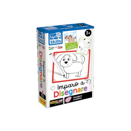 LISCIANI - LIFE SKILLS CARDS IMPARO A DISEGNARE 84067 Gioco interattivo per bambini +3A