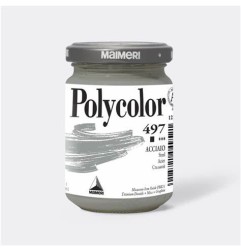 1 - TEMPERA MAIMERI POLYCOLOR VINILICA 140ml ACCIAIO M1220497