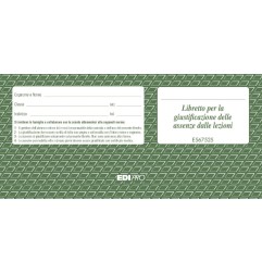 1 - EDIPRO  Libretto di giustificazione assenze 25 fogli E567525