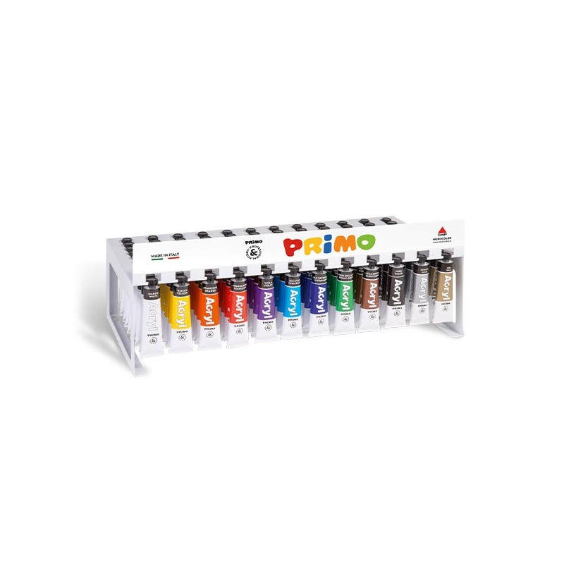 MOROCOLOR PRIMO Tempera Acrilica Espositore da 120 Pezzi 18 mL 419ESP120