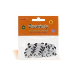 1 - ACCESSORI CREATIVITY PANDA IN LEGNO WD26