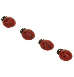 1 - ACCESSORI CREATIVITY COCCINELLA 12X15MM IN LEGNO 30pz WD35