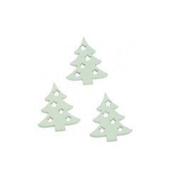 1 - ACCESSORI CREATIVITY ALBERO NATALE IN LEGNO 15pz WD58