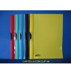 1 - O.P. Cartellina A4 con Clip In Metallo Colore Nero 12 pz OP5.90