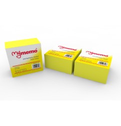 1 - Cubo adesivo post-it My Memo giallo 76x76 400fg 30/021MY