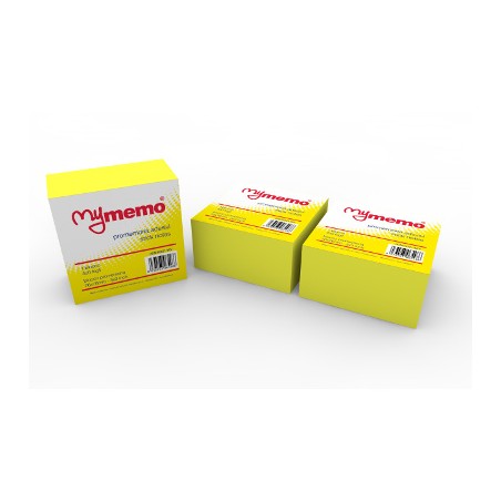 Cubo adesivo post-it My Memo giallo 76x76 400fg 30/021MY