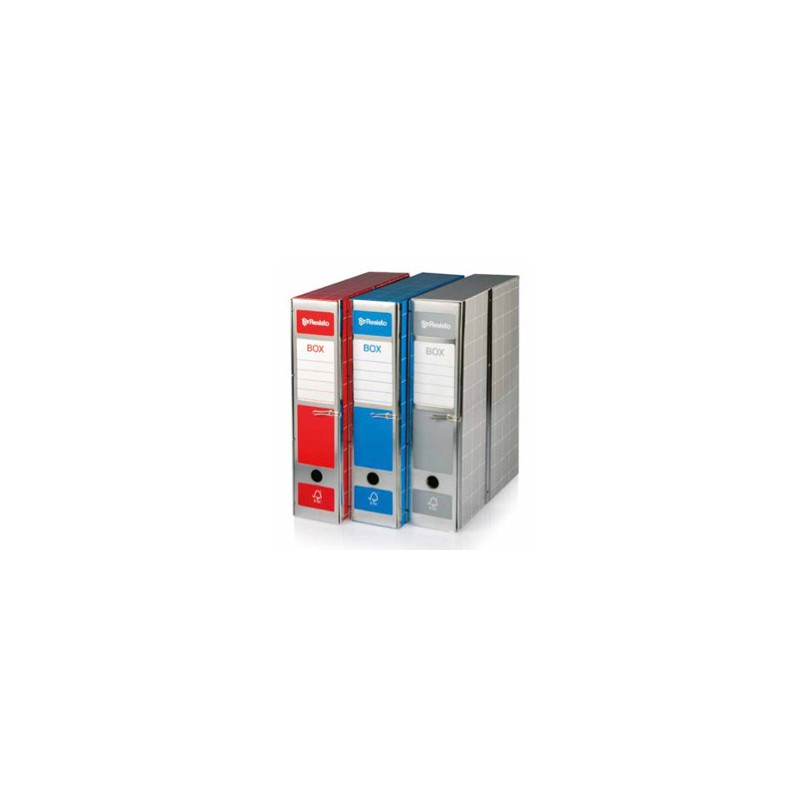 BREFIOCART Scatola archivio documenti con cerniera colore blu Resisto 1 box X101