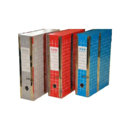 BREFIOCART Scatola archivio documenti con cerniera colore rosso Resisto 1 box X101