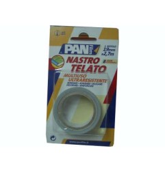 1 - Nastro adesivo telato 19x2,70mt colore argento Panfilm