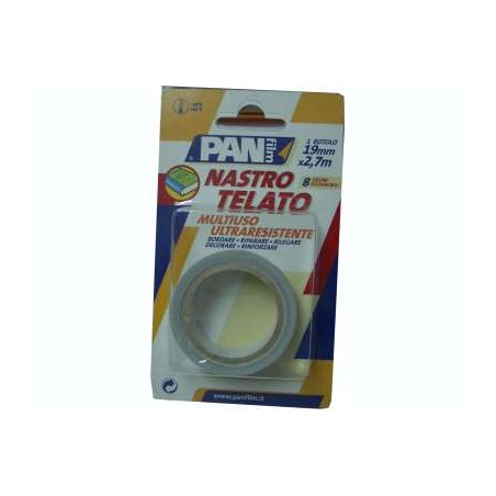 Nastro adesivo telato 19x2,70mt colore argento Panfilm