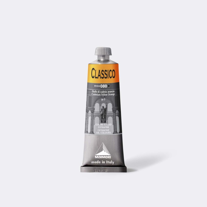 TEMPERA OLIO MAIMERI CLASSICO 60ml GIALLO DI CADMIO ARANCIO M0306080