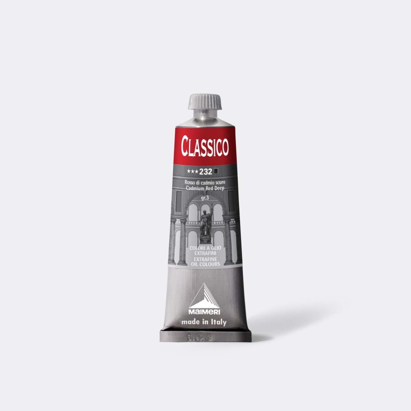 TEMPERA OLIO MAIMERI CLASSICO 60ml ROSSO DI CADMIO SCURO M0306232