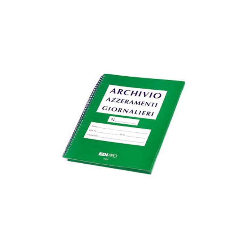 EDIPRO  Cartella archivio azzeramenti di cassa giornalieri E6833