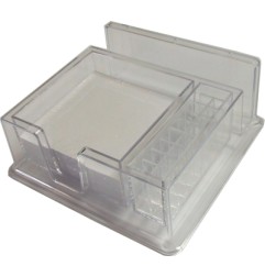 1 - Dispenser con cubo notes bianco e porta penne 95x95 K-952