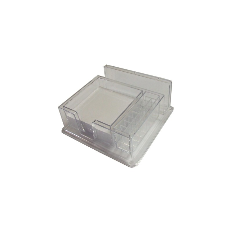 Dispenser con cubo notes bianco e porta penne 95x95 K-952