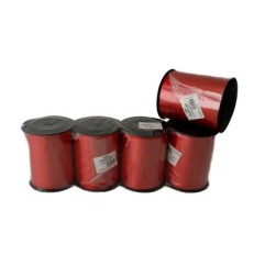 1 - Nastro decorativo colore rosso opaco 250mt 10mm E0475