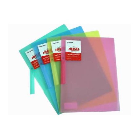 1 - Cartellina A4 Con Clip Colore Trasparente Assortiti TB425A