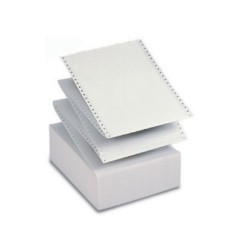 1 - SABACART Carta a modulo continuo CB-FS 24cm x 11 Bianco (Conf. 2000 fogli)"