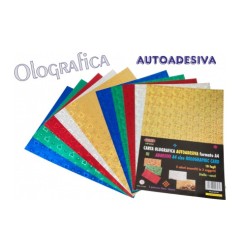 1 - CARTA OLOGRAFICA AUTOADESIVA 10 FG. ASSORTITI HP10A