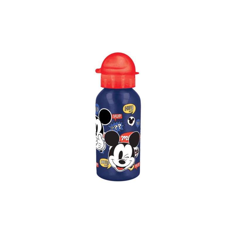 Boraccia in alluminio Mickey con Tappo 400 ML  ST50134