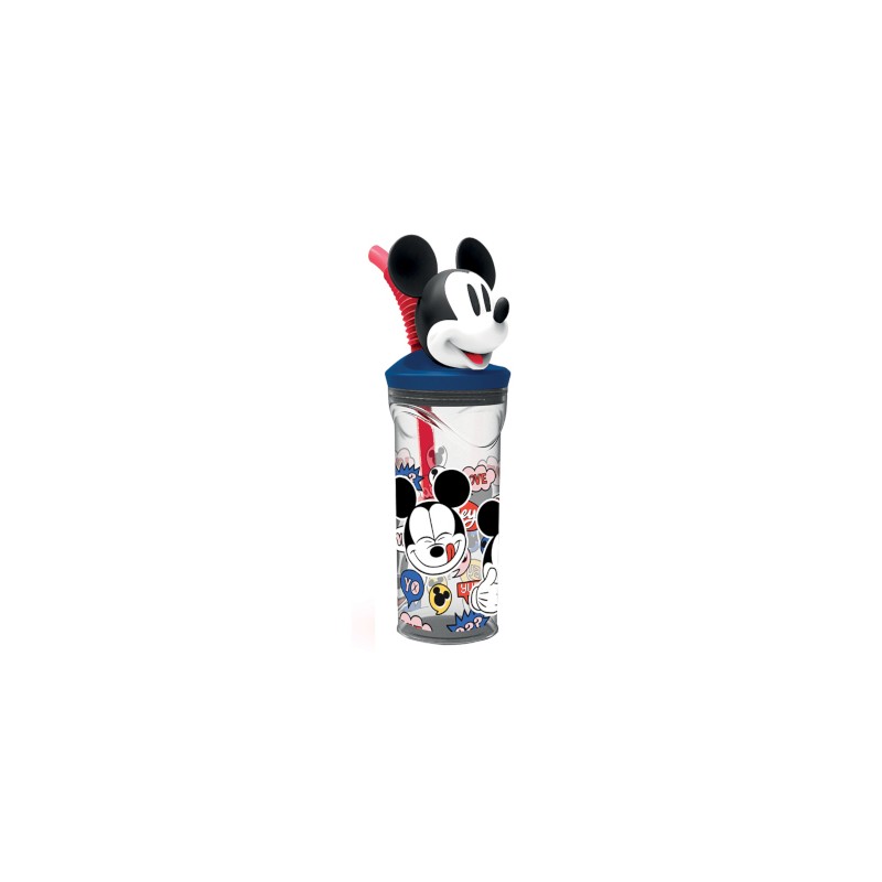 BICCHIERE TRITAN MICKEY C/CANNUCC. 3D ST50166-74366